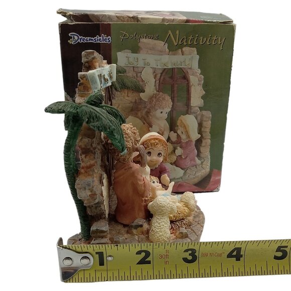 Dreamsicles Joy To The World Polystone Christmas Nativity HTF Collectible Figur - Picture 10 of 10